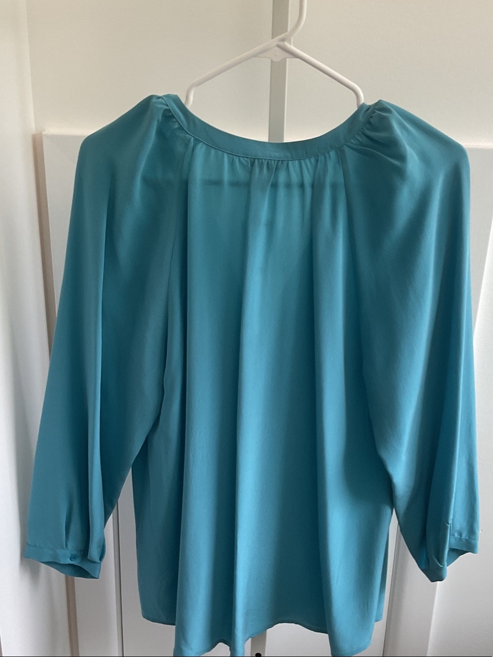 Joie V-Neck 100% Silk Long Sleeve Blouse - Picture 3 of 11